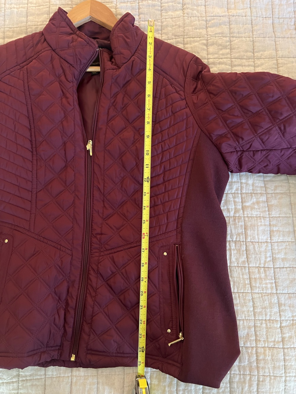 Weatherproof Quilted Burgundy barn Jacket L - Picture 12 of 15